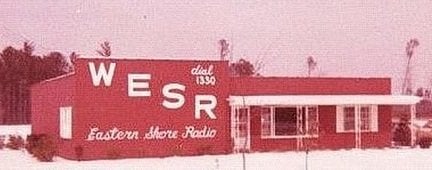 WESR’s studios in a 1958 snow storm