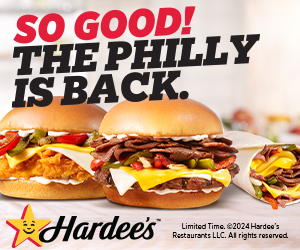 Hardees Philly Cheesesteak Sandwich