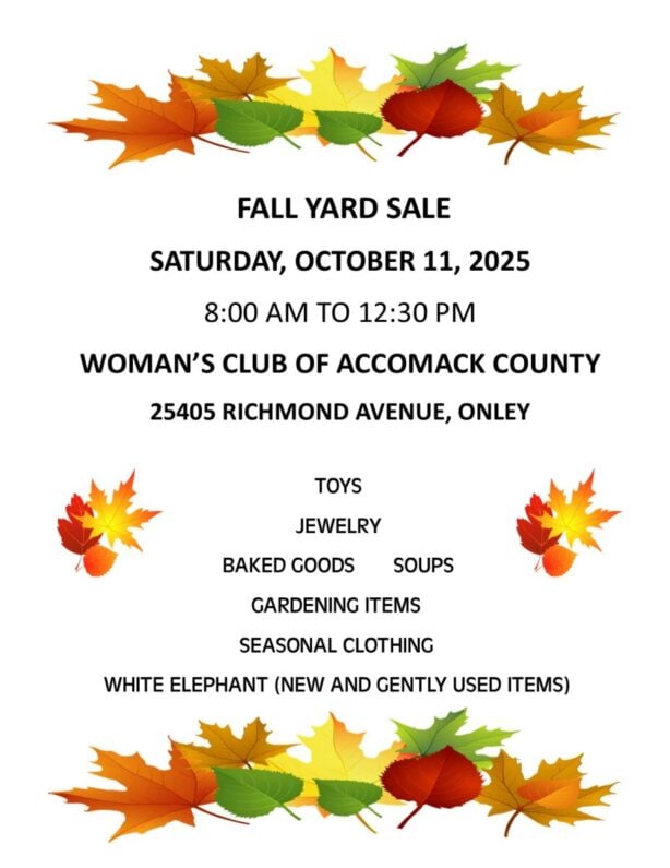 Fall Yard Sale 2025